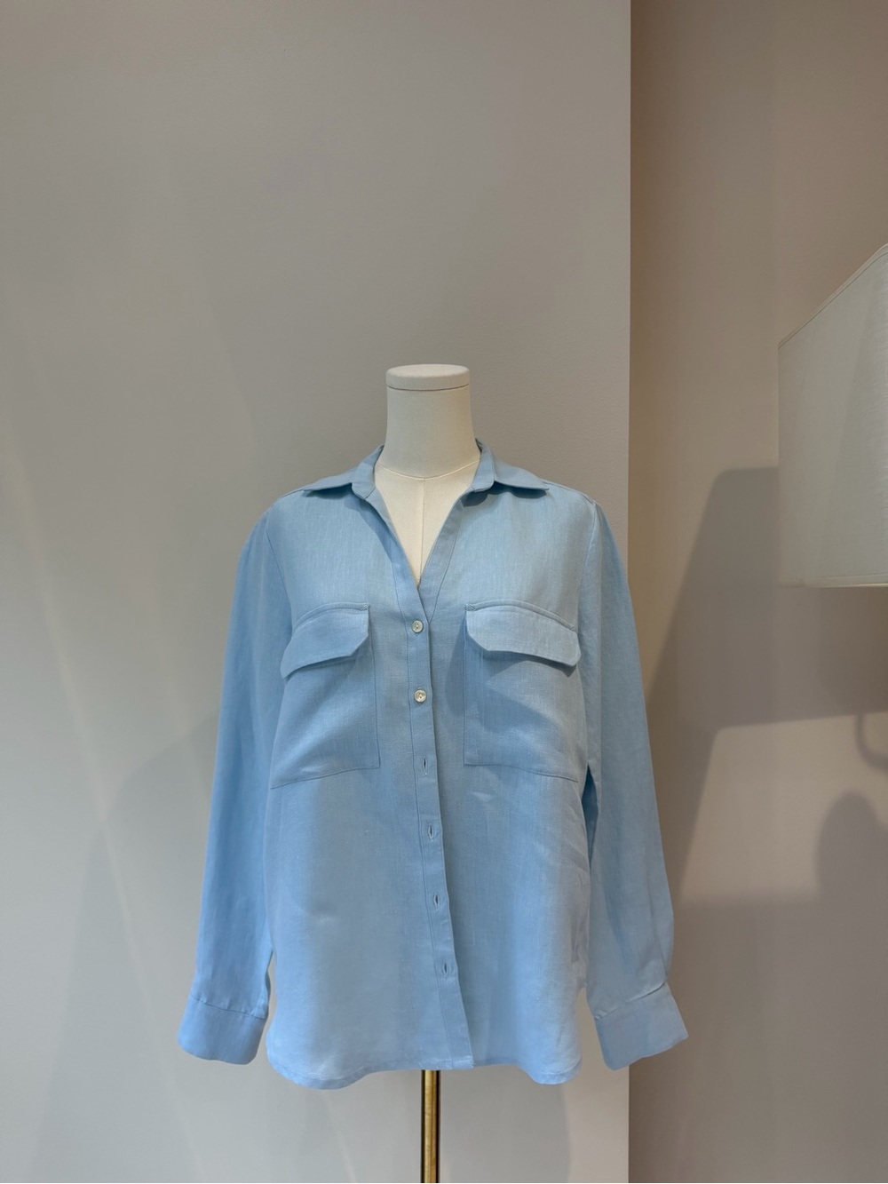 Women’s Roller Rabbit Light Blue Casual Button-Down Shirt